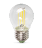Лампа LED G45-5,0Вт-230В-E27-3000К-450Лм прозрачная (ASD)
