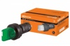 Переключатель на  3 положения с фиксацией SB7-CK3365-24V короткая ручка(LED) d22мм 1з+1р зеленый TDM
