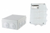 Распаячная коробка ОП 190х140х70мм, крышка, IP55, 10 гермовводов, инд. штрихкод, TDM