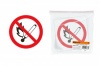 Знак d=180мм "Запрещается пользоваться открытым огнём и курить"