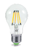 Лампа LED А60-10Вт-220В-Е27-3000К-900Лм прозрач (ASD)